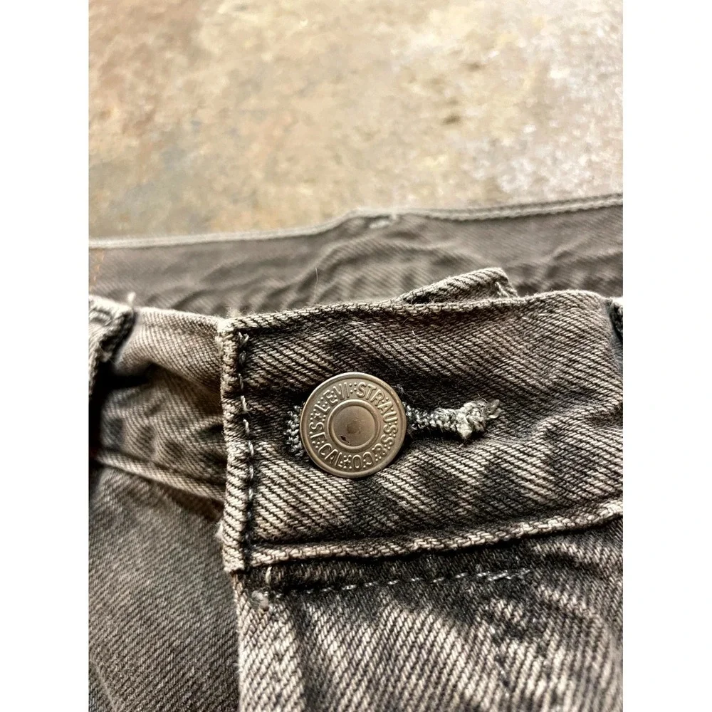 Levi's 501 Original Fit Coated Jeans Mens 33x30‎ Brown Denim Cotton Straight Leg